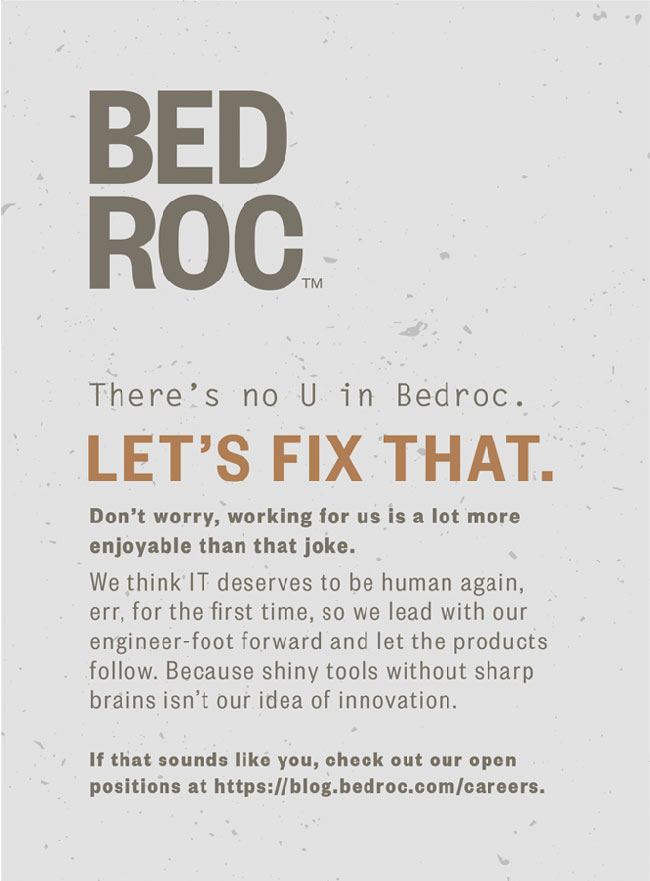 Example of a Marketing Handout for Bed Roc.