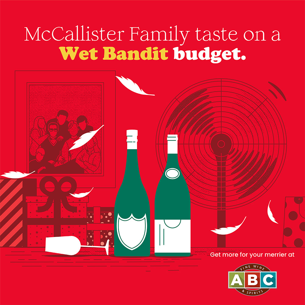 ABC Fine Wines & Spirits holiday print.
